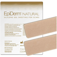 Biodermis Epi-Derm Long Strips, Silicone Gel Sheeting For Scars, Ideal For C-Section, Tummy Tuck, Cardiac Surgery Scars, Premium Grade Scar Sheets, Reusable, 1.4 X 11.5 In - 1 Pair, Natural