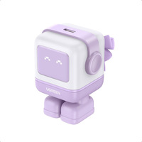 Ugreen Rg 30W Usb C Charger, Nexode Robot Gan Fast Charger Block, Compact Wall Charger Power Adapter For Iphone 15 Pro Max/14/13, Galaxy S24 Ultra, Pixel 7 Pro, Macbook Air, Ipad Pro (Purple)