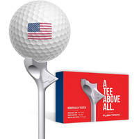 Flightpath Premium Golf Tees - Durable Plastic Golf Tees Designed To Enhance Golf Shot Distance & Precision - Robotically Tested To Reduce Ball Spin - Usga Approved Golf Equipment - (Pack Of 8, 3.25)