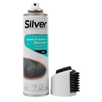 Silver Suede And Nubuck Color Dye Spray - Waterproof, Restores Faded Colors, Easy To Use 8.5Oz (Black)