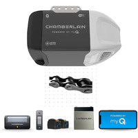 Chamberlain C2212T Smart Wi-Fi Garage Door Opener, 1/2-Hp Chain Drive Motor - Quantity 1