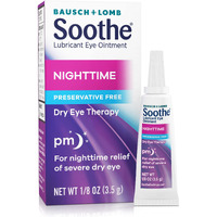 Bausch + Lomb Soothe Lubricant Nighttime Dry Eye Ointment, 0.12 Ounce (Pack Of 1)