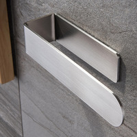 Taozun Hand Towel Holder/Hand Towel Ring - Self Adhesive Bathroom Towel Bar Stick On Wall, Sus 304 Stainless Steel Brushed