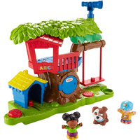Fisher-Price Little People Toddler Musical Toy Swing & Share Treehouse Playset With 3 Figures For Pretend Play Ages 1+ Years