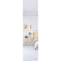 Jeoyoo Wall Mirror Full Length, Cheap Mirror Acrylic, Shatterproof Mirror Gym Mirrors For Home Gym, 12""X12"", 4 Pcs, Workout Glassless Mylar Mirrors For Bedroom, Over Door Mirror, Kids Mirror