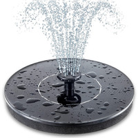 Mademax Solar Bird Bath Fountain Pump, Upgrade 1.4W Solar Fountain With 6 Nozzle, Free Standing Floating Solar Powered Water Fountain Pump For Bird Bath, Garden, Pond, Pool, Outdoor