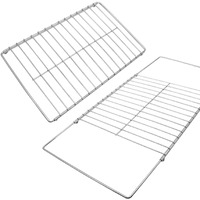 Adjustable Extendable Oven Rack, Wire Racks, Universal Telescopic Oven Cooker Shelf Rack For Whirlpool Frigidaire Ge Kenmore Ovens. Adjusts From 14.5 Inches - 25.5 Inches Wide.