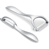 Set Of 2 Stainless Steel Vegetable Peeler,Y-Shaped And I-Shaped Stainless Steel Peelers For Potatoes, All Fruits & Veggies
