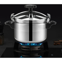 Aluminum Pressure Cooker, 3L/4L/5L Explosion Proof Pressure Canner With Easy Lock Lid, Pressure Cooker For Gas Stove Induction Cooker, Fast Cooking Cookware (5L)