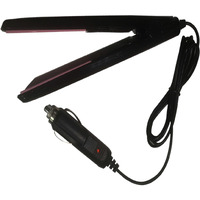 Unifizz 12V Black Portable Car Hot Cold Folding Travel Ideal Hair Straightener With Foldable Handle