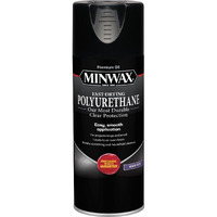 Minwax Fast Drying Polyurethane Spray, Protective Wood Finish, Warm Satin, 11.5 Oz. Aerosol Can
