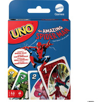Mattel Games Uno The Amazing Spider-Man Card Game For Kids, Adults & Family With Deck & Special Rule Inspired By The Marvel Comic Book Series