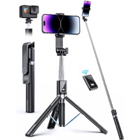 Anxre Selfie Stick Phone Tripod With Remote, Portable 5 In 1 Selfie Stick Phone Tripod, Wireless Selfie Stick Tripod For Cell Phone Compatible With Iphone 15/14/13 Pro Max Gopro Android