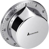 Albayrak Kitchen Timers For Cooking, Chef Cooking Timer Clock With Loud Alarm, No Batteries Required, 100% Mechanical Desk Timer - Magnetic Backing, Exquisite Stainless Steel Body Magnetic Timer