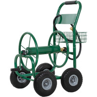 Garden Water Hose Reel Cart Tools Outdoor Yard Water Planting Truck Heavy Dutywater Planting