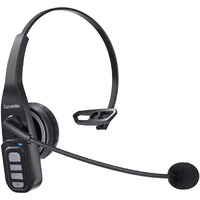 Conambo Trucker Bluetooth Headset 5.0 With Microphone Noise Cancelling Wireless Phone Headset 22Hrs Talktime Mute Button Bluetooth Headphones For Cell Phones Business Home Office Trucker