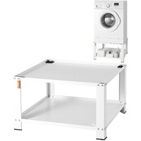 Vevor Yn-Wm03 Laundry Pedestal With Storage Shelf 28"" Lx28 Wx16 H, Washer And Dryer Stand Universal Platform, Fit 660Lbs Capacity, Heavy Duty Steel Multi-Functional Base For Washing Machine, White