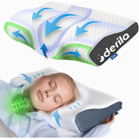 Derila Cervical Queen Size Pillow For Sleeping - Ergonomic Neck Support Pillow For Neck & Shoulder Pain Relief - Side, Back, Stomach Sleepers - Contour Best Bed Anti-Snoring Pillows For Sleeping