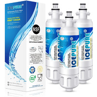Icepure Adq36006101 9690 Water Filter Replacement For Lg Lt700P, Kenmore Elite 46-9690 Adq36006102, Rwf1200A, Clch106, Rwf1052 Lfx28968St Lfxs29626S Lfxs30766S Lfx31925St Lfx31945St Refrigerator,3Pack
