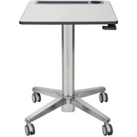 Ergotron - Learnfit Mobile Standing Desk, Adjustable Height Small Rolling Laptop Computer Sit Stand Desk With Wheels For Classroom, Office, Medical Or Home Use - Adjusts From 29 To 45 Inches - Grey