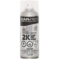 Car-Rep 2K Polyurethane Clear Coat With Wise 2K Technology, High Gloss, Easy Application, Unlimted Pot Life, 11Oz Aerosol Can