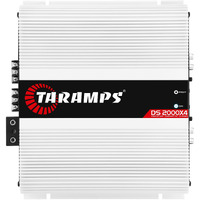 Taramps Ds 2000X4 2 Ohms 2000 Watts Rms 4-Channel 500X4 Watts Rms, Class D Full Range, Crossover High / Low Pass Fixed Bridgedable Car Audio Amplifier