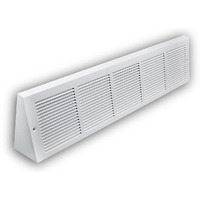 3.5 Inch Depth Stamped Steel Triangular Baseboard Grill - 30 X 06 Duct Opening