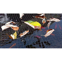 Pondh2O Premium Koi Pond Cover Netting W/Fixing Stakes 33 Ft X 20 Ft (10Mx6M), Heavy Duty Woven Fine Mesh Garden Netting Cover For Leaves, Protects Koi Fish From Blue Herons And Pond Predators