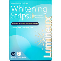 Lumineux Teeth Whitening Strips 21 Treatments - Peroxide Free - Enamel Safe For Whiter Teeth - Whitening Without The Sensitivity - Dentist Formulated And Certified Non-Toxic - Sensitivity Free