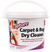 Capture Carpet & Rug Dry Cleaner W/Resealable Lid - Home, Car, Dogs & Cats Pet Carpet Cleaner Solution - Strength Odor Eliminator, Stains Spot Remover, Non Liquid & No Harsh Chemical (4 Pound)