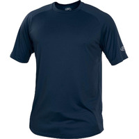 Rawlings Men's Crew Neck Tech Tee Shirt Series, Navy, Large