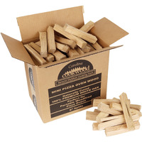 Carolina Cookwood Mini Pizza Oven Wood 6 Inch Firewood Pizza Logs Naturally Cured White Oak Hardwood For Portable Wood Pizza Ovens 750 Cubic Inches, Approximately 12-14Lbs