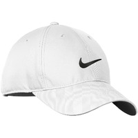 Nike Standard Golf Cap, White, Adjustable, One Size