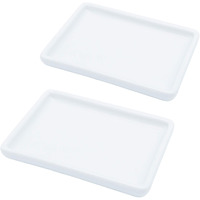 Lofekea Ceramic Soap Dish For Shower 2 Pack Bar Soap Holder Palette For Watercolors Soap Try