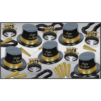 Beistle 88780Nrbkg 1-Pack Decorative Legacy Party Assortments For 10 People, Gold