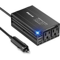 300W Car Power Inverter Dc 12V To 110V Ac Car Converter 2 Usb Ports Car Adapter Plug Outlet For Laptop Computer Charger