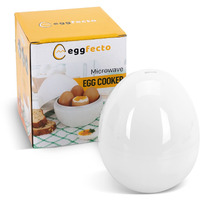 Eggfecto Egg Cooker For Microwave - 4 Egg Capacity Microwave Egg Cooker For Hard Boiled Eggs | Food-Grade Soft, Medium And Hard Boiled Egg Cooker | Easy To Use Rapid Egg Boiler For Hard Boiled Eggs