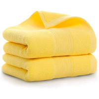 Lchkrep Bathroom Hand Towels (14X30 Inch), Home Soft 100% Cotton Super Soft Highly Absorbent Hand Towel For Bath, Hand, Face, Gym And Spa,(Yellow 2 Pack)