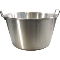 Cazo Grande Para Carnitas Extra Large 21"" Inch Stainless Steel Heavy Duty Acero Inoxidable Wok Comal Fry