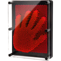 Enjsd 3D Pin Art Toy, Pin Art Board Pin Art Toy For Kids, Sensory Toys For Age 3, 4, 5, 6, 7, 8, 9, 10+ Years Old Kids Boys Girls, Toddler Toys Birthday Gifts Baby Girl Boy Gifts Fidget Toys(Red)