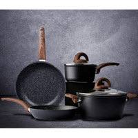 Vkoocy Pots And Pans Set Non Stick, Ceramic Cookware Set Kitchen Cooking Sets Induction Pot And Pan W/Frying Pans, Saucepans, Casserole, Non-Toxic, Ptfe/Pfoa/Pfos-Free, Black