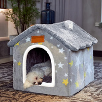 Bxebui Dog House Indoor Memory Sponge, Foldable Dog House Kennel Bed Mat With Cushion For Small Medium Large Dogs Cats, Winter Warm Cat Nest Puppy Cave Sofa Pet Products (Medium)