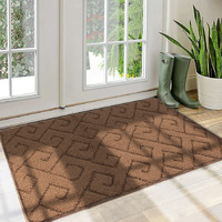 Walensee Indoor Doormat, Front Door Mat For Entrance (24""X35"" Brown) Machine Washable Entryway Rug, Non Slip Trapper Door Rugs Absorbent Dirt Low Profile Shoes Scraper Inside Floor Mats