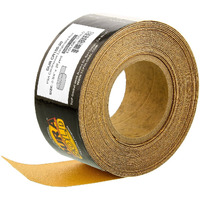 Dura-Gold Premium 150 Grit Gold Psa Longboard Sandpaper 20 Yard Long Continuous Roll, 2-3/4"" Wide - Self Adhesive Stickyback Sandpaper For Automotive, Woodworking Air File Sanders, Hand Sanding Blocks