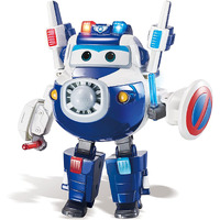 Super Wings - 6'' Deluxe Transforming Supercharged Paul Airplane Toys Action Figure | Plane To Robot | Toy Plane Vehicle Gift For Preschool Kids 3 4 5 Year Old Boys Girls | Light And Sound Effects
