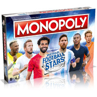 World Football Stars Monopoly Board Game, Play With Your Favourite Players Including Ronaldo, Messi, Neymar, Harry Kane And Salah, Great Family Game For Ages 8 And Up, Perfect For The World Cup