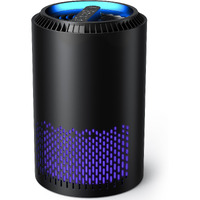 Aroeve Air Purifiers For Home, Air Purifier Air Cleaner For Smoke Pollen Dander Hair Smell Portable Air Purifier With Sleep Mode Speed Control For Bedroom Office Living Room, Mk01- Black