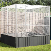 Vidaxl Aviary Silver 83.1X81.5X83.5 Steel