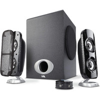 Cyber Acoustics Ca-3810 2.1 Multimedia Speaker System With Subwoofer, 80 Watts Peak Power, Strong Bass, Perfect For Music, Movies, And Games