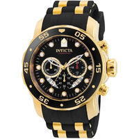 Invicta Men's 6981 Pro Diver Collection Chronograph Black Dial Black Dress Watch